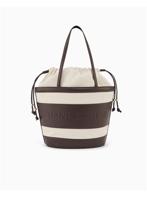 Borsa a secchio di tela minimalista ARMANI EXCHANGE | XW002607AF22635/M6262